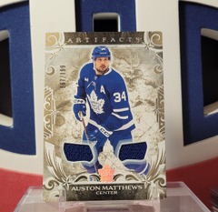 Auston Matthews 2024-25 - Gold Materials Dual Jersey /199 Artifacts Upper Deck